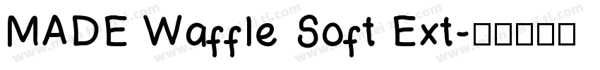 MADE Waffle Soft Ext字体转换